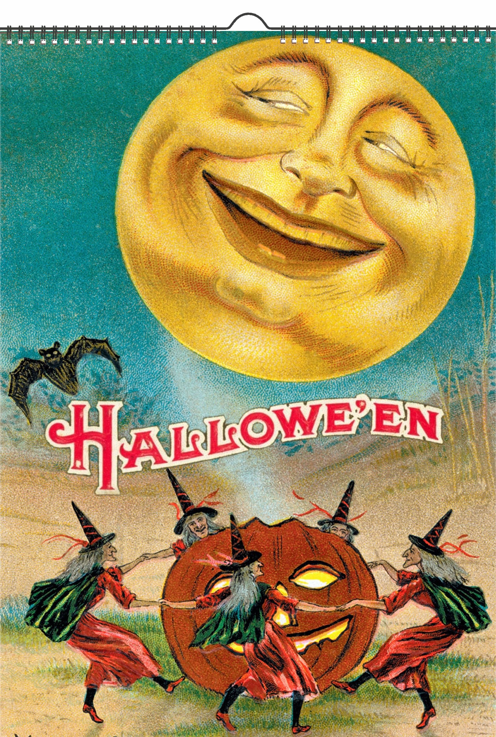 2023 Wall Calendar 12 Pages 8x12 Halloween Horror Witches Pumpki