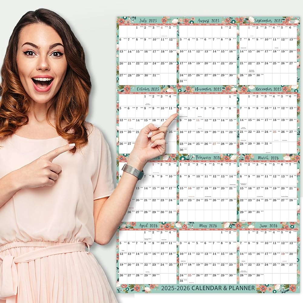 Printable Calendar July 2025 June 2026