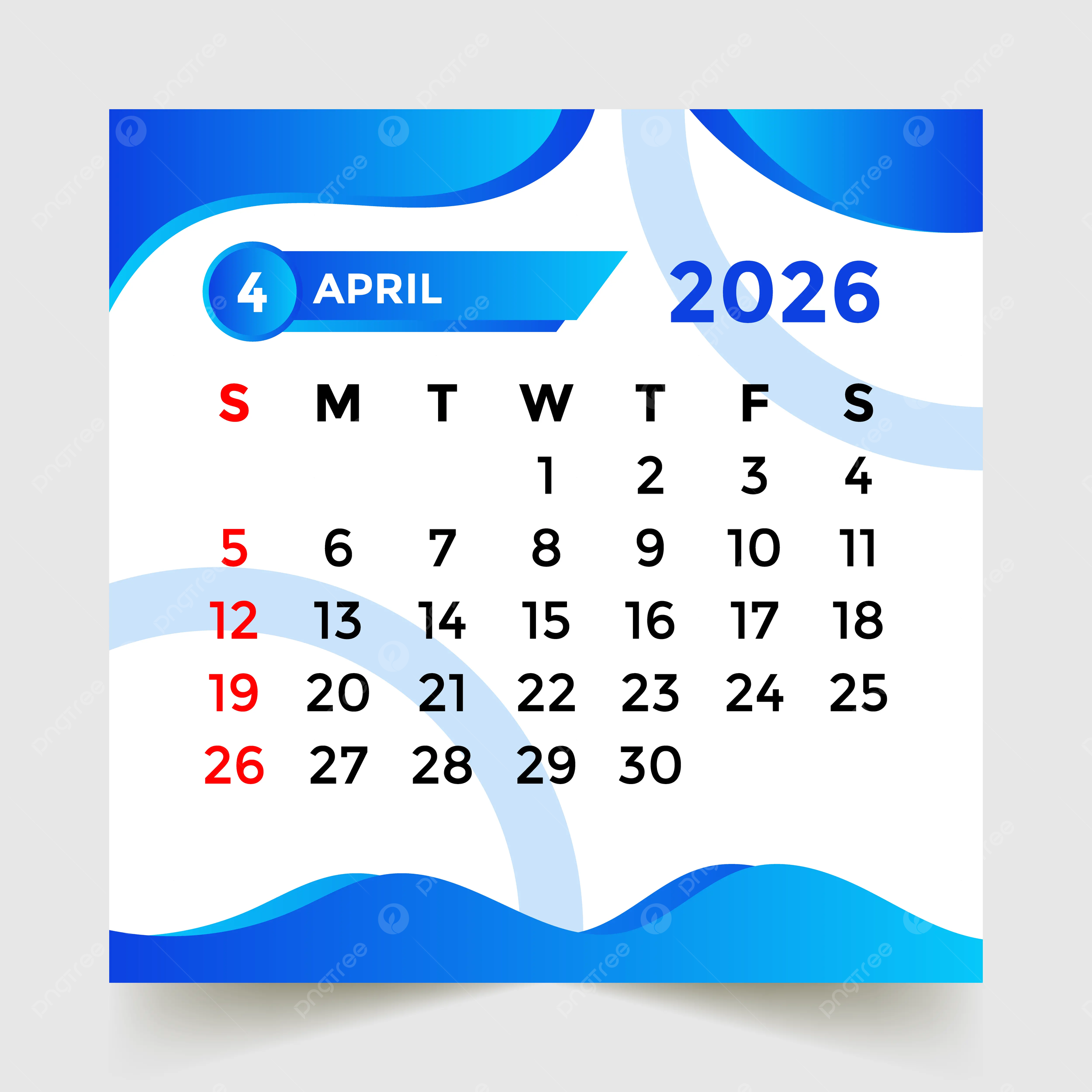 April 2026 Wallpaper Calendar
