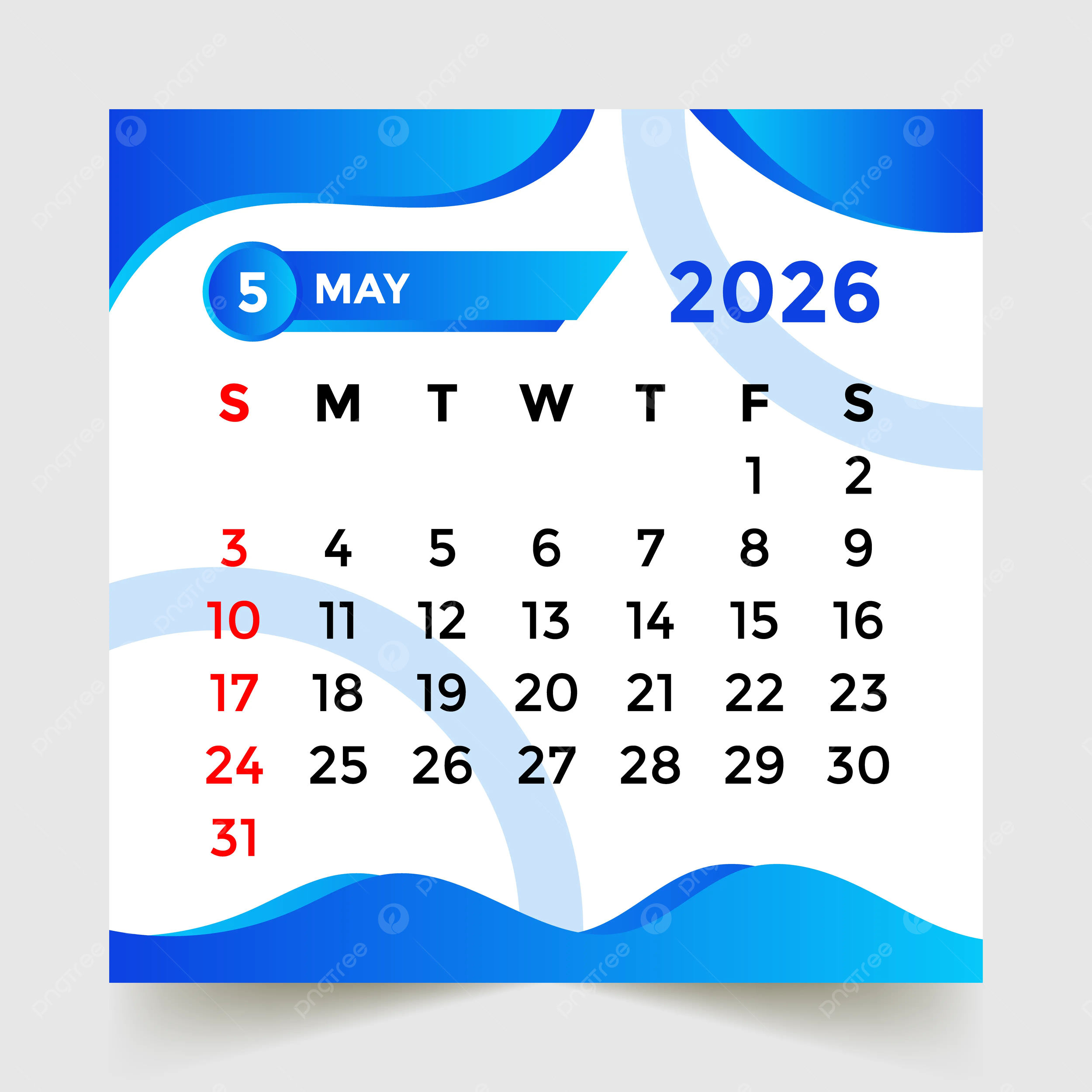 Grab Calendar May 2026
