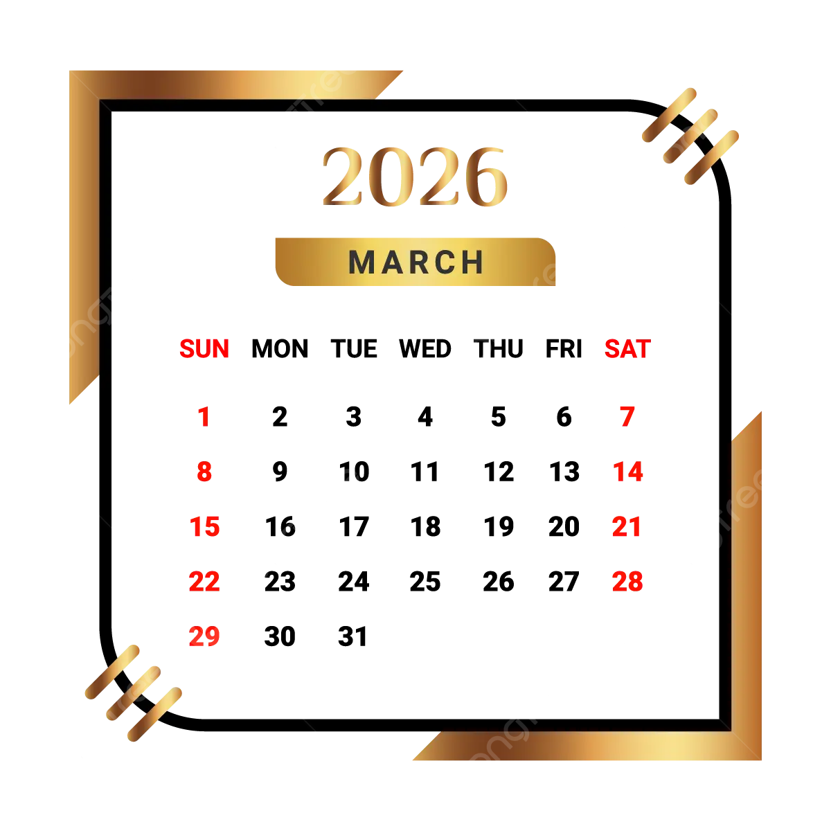 March Calendar Wallpaper 2026