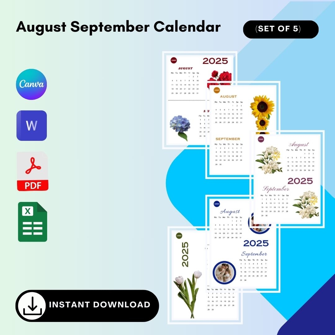 2025 August September Calendar