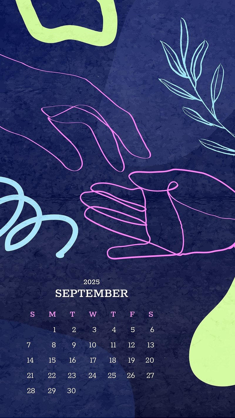 September 2025 Calendar Wallpaper