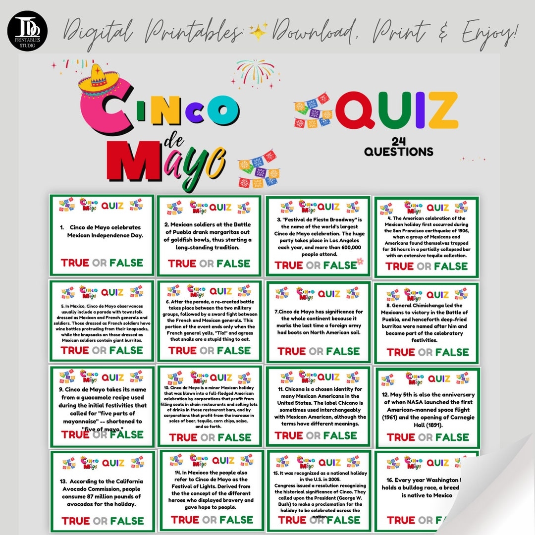 Cinco De Mayo Quiz Trivia Quiz Karten Mexikanische Feier Familienfreundliches Quiz Zoom Spiel Bleib Zu Hause Aktivit t Pub Quiz Mai F nftes Geschenk Etsy de