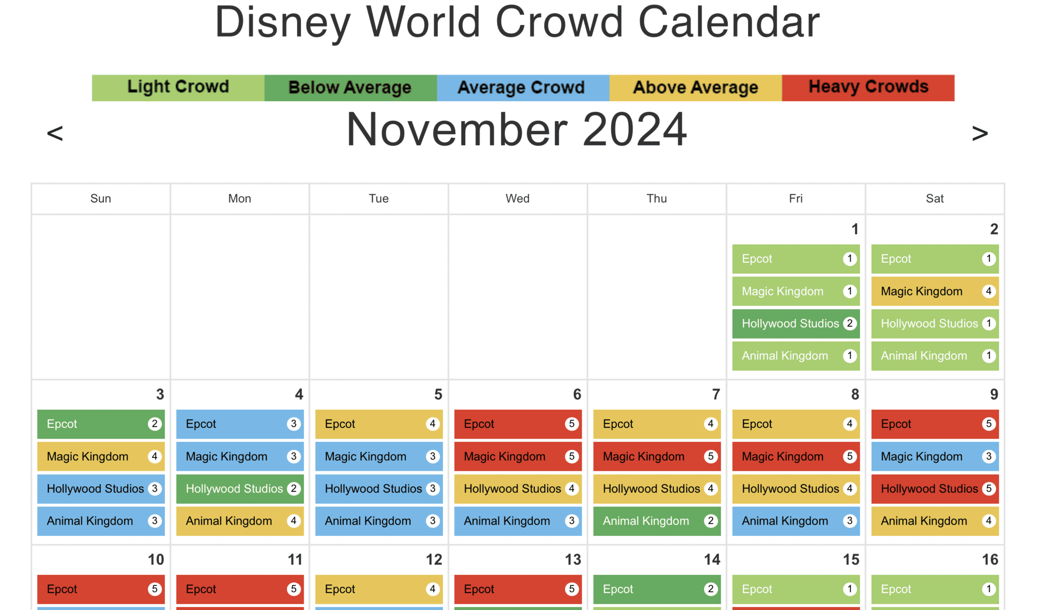 Disneyland Crowd Calendar March 2026