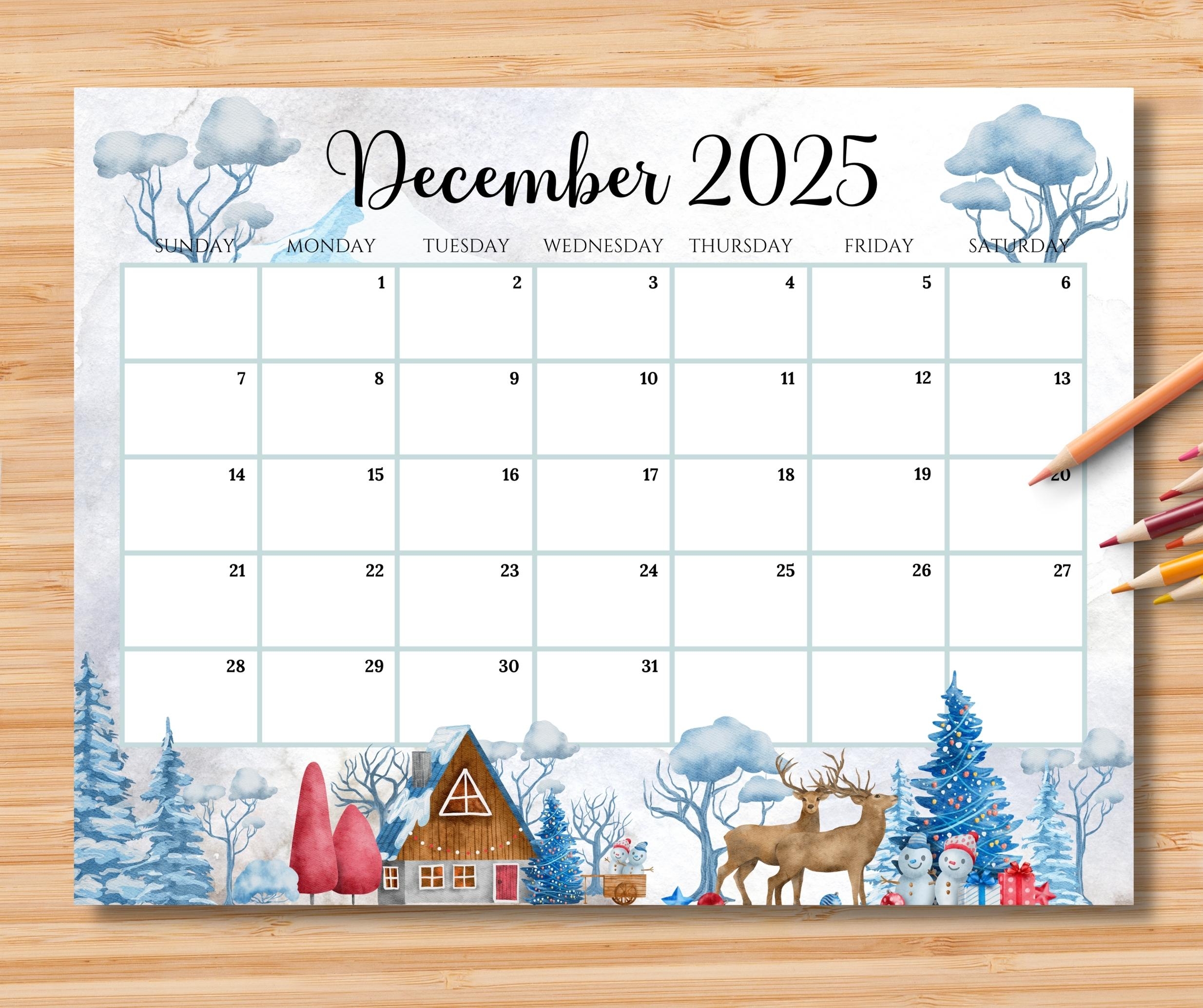 Calender Of December 2025