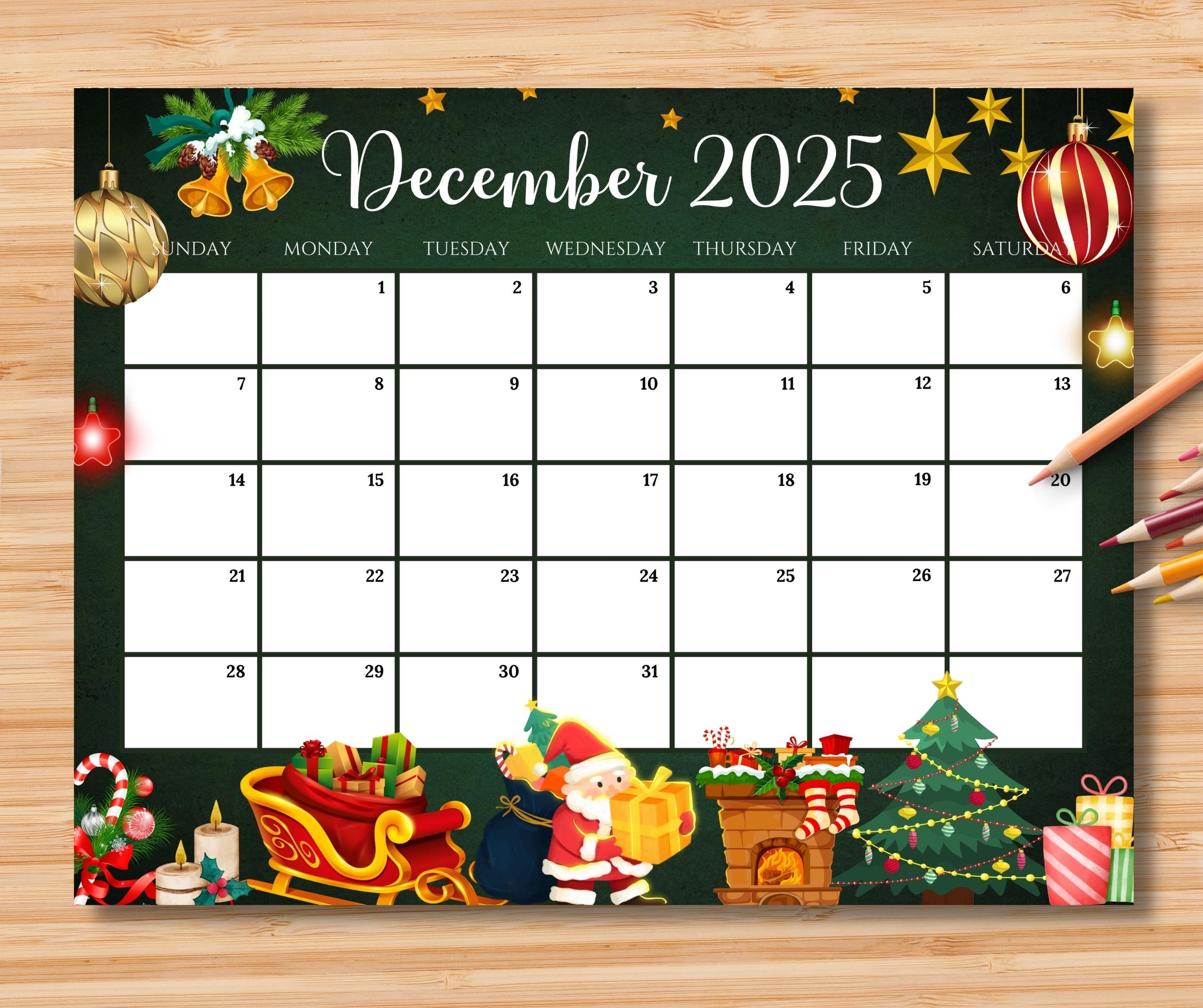 December 2025 Calendar Ideas