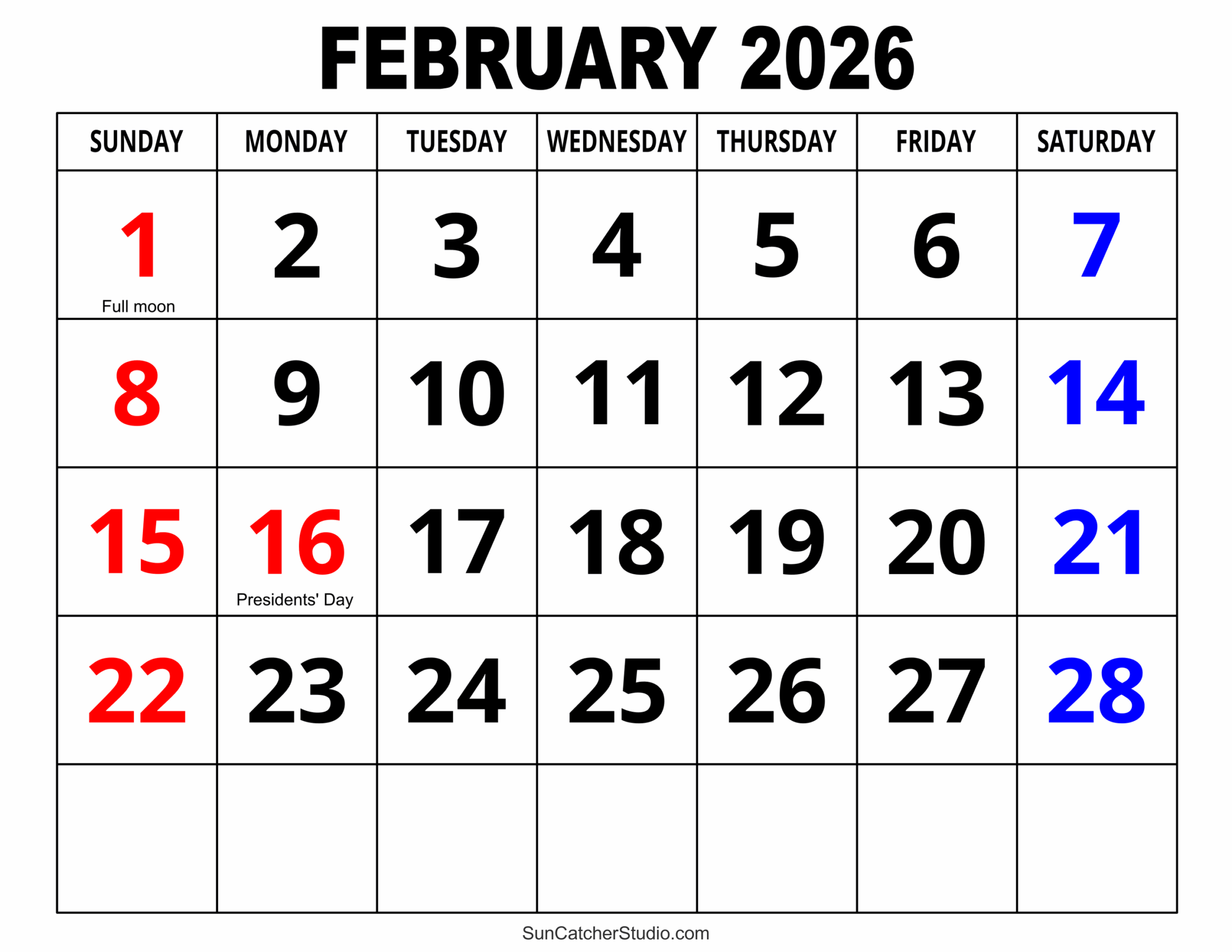 February And March 2026 Calendar