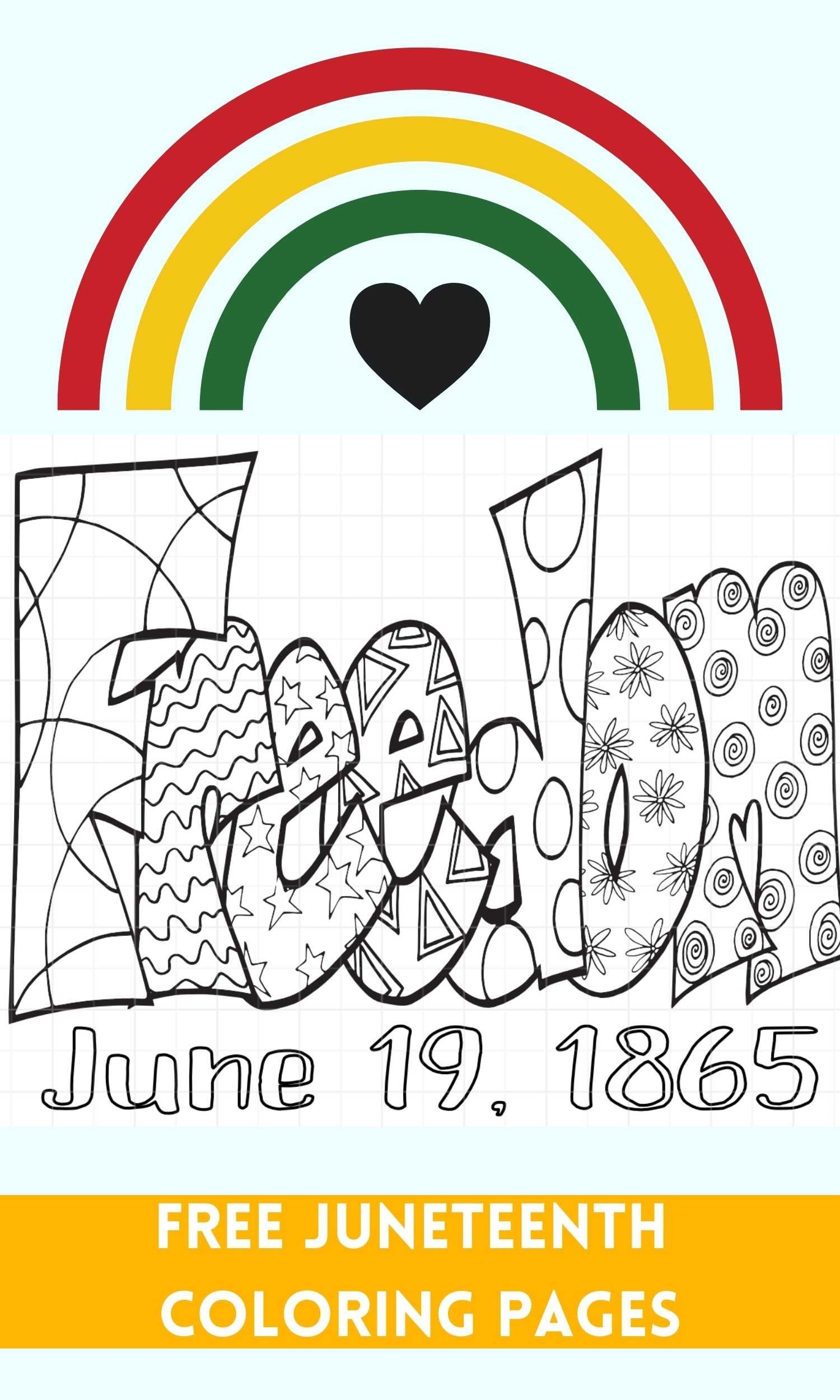 Free Juneteenth Coloring Pages Stevie Doodles