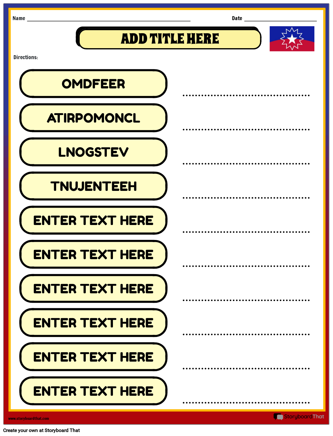 Free Juneteenth Worksheets Online StoryboardThat