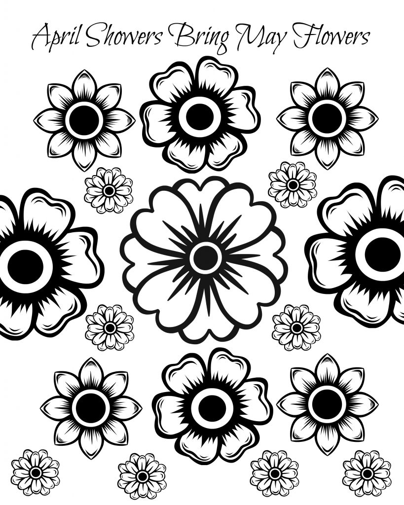 Free Printable May Coloring Pages