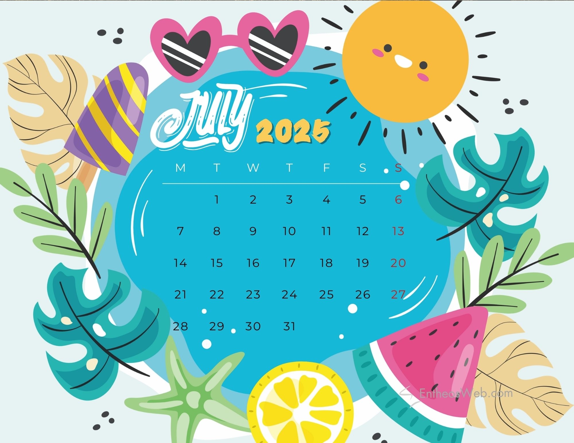 Printable Calendar June And July 2025