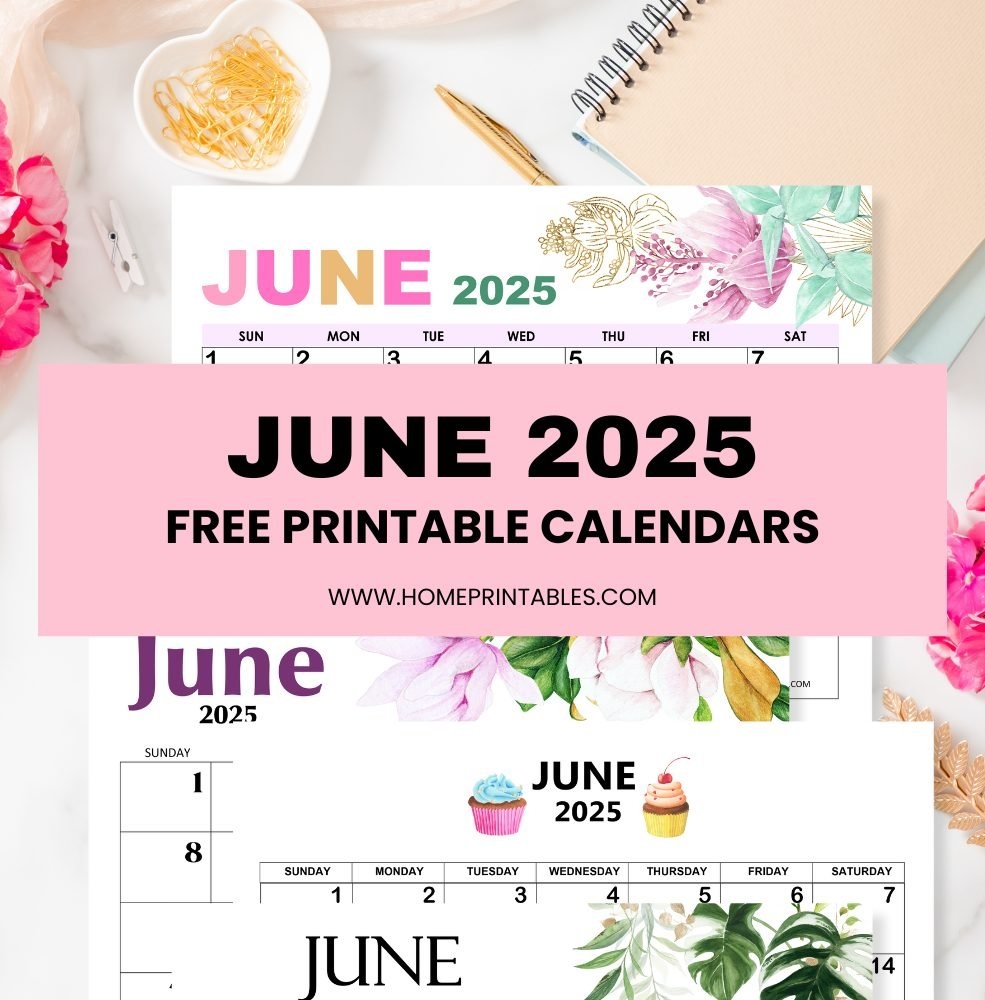 June 2025 Calendar Fillable