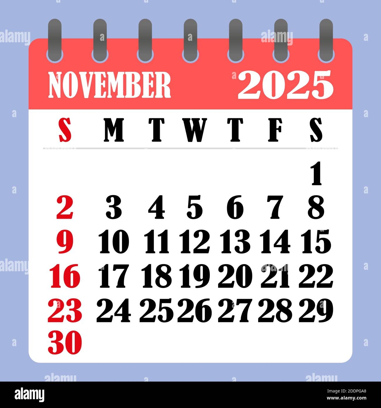 Nov Calendar 2025