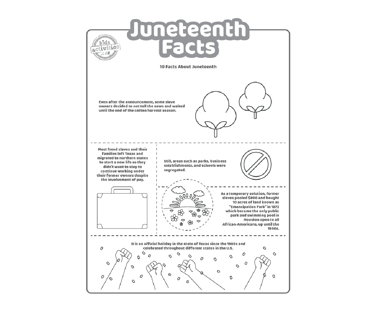 Juneteenth Printable Activities