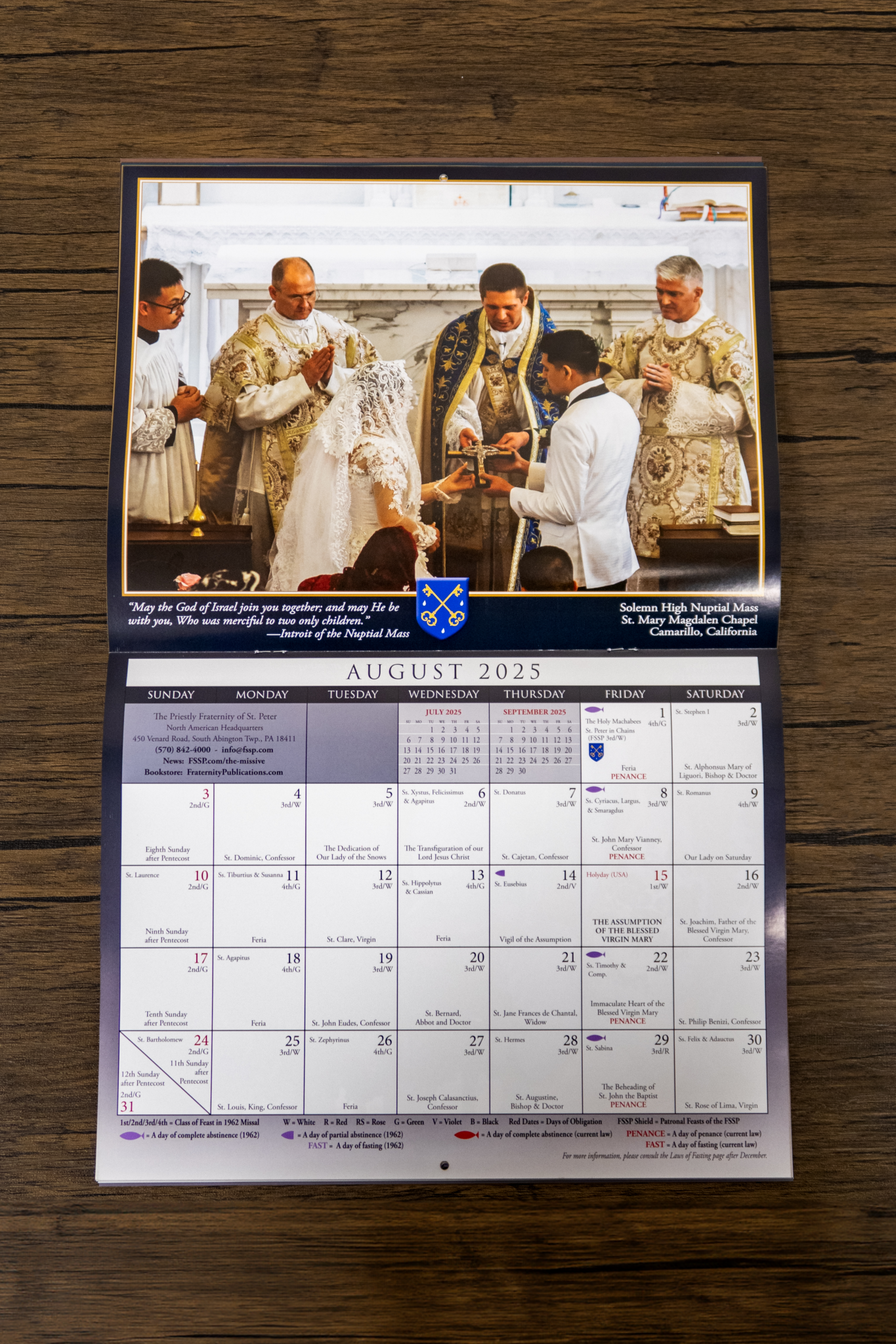 Catholic Calendar September 2025