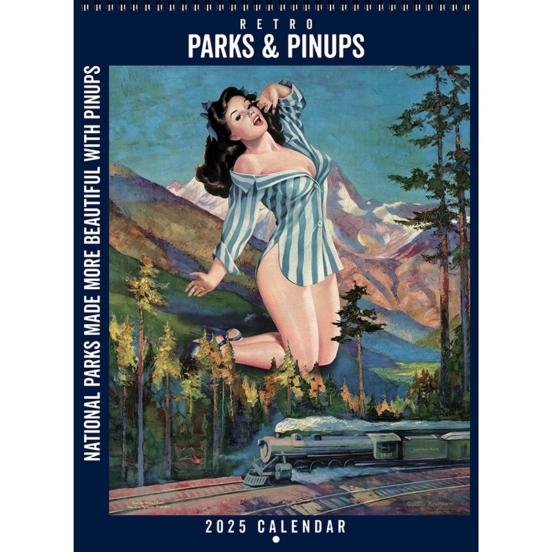 2025 Retro Parks And Pinups Calendar Asgard Press