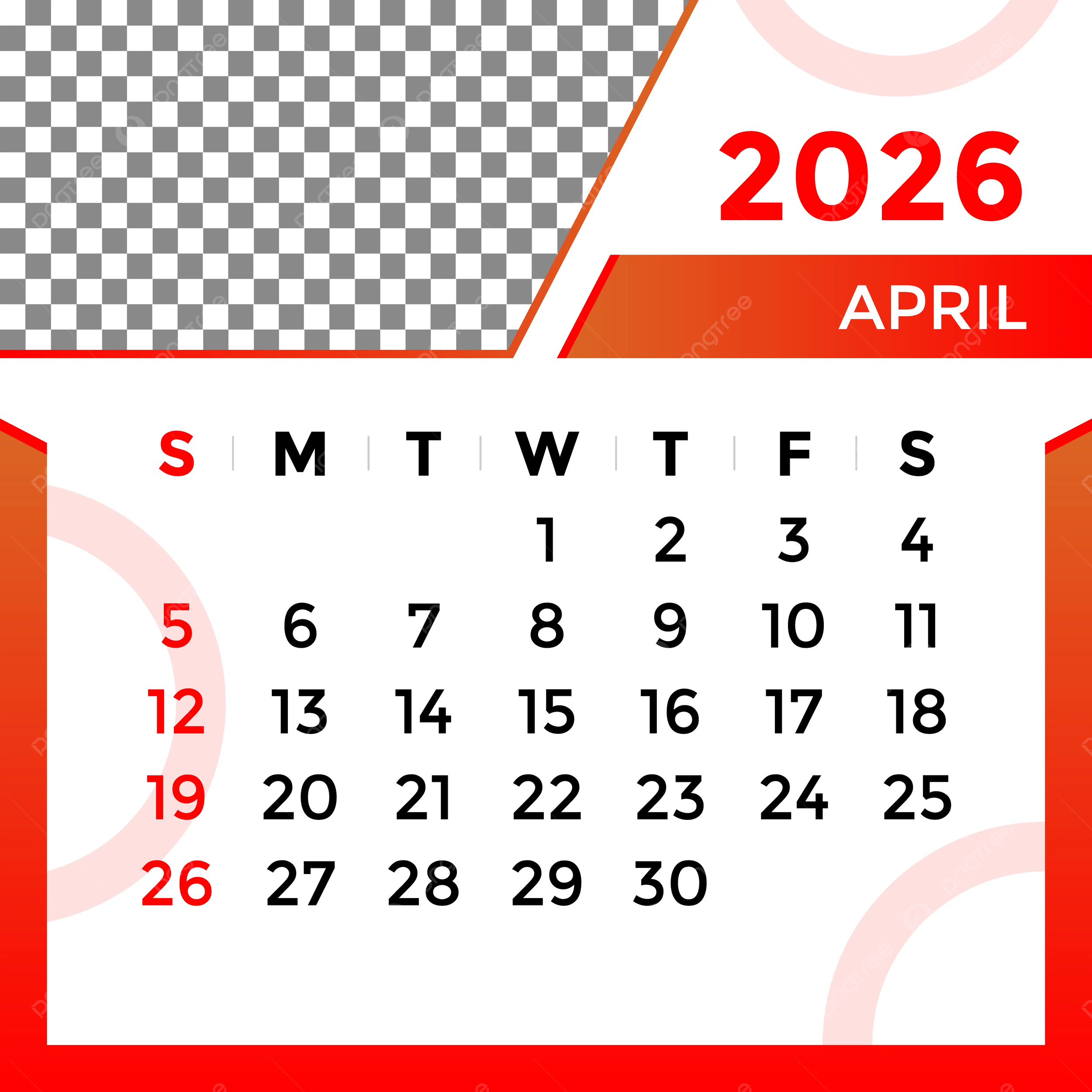 April 2026 Calendar