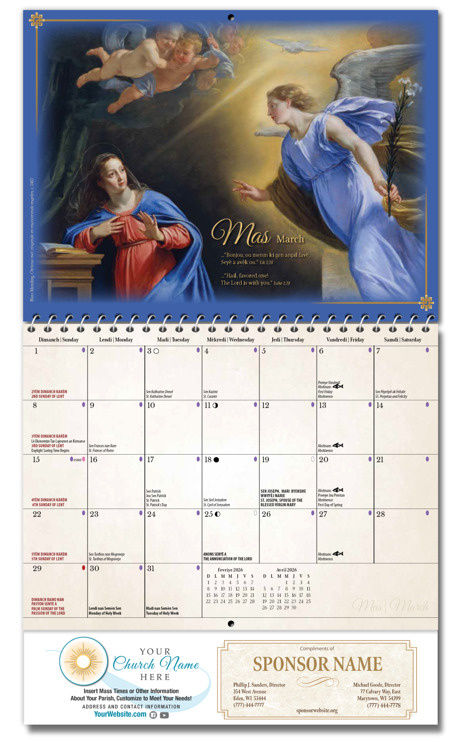 2026 Calendars Blue Mound Graphics