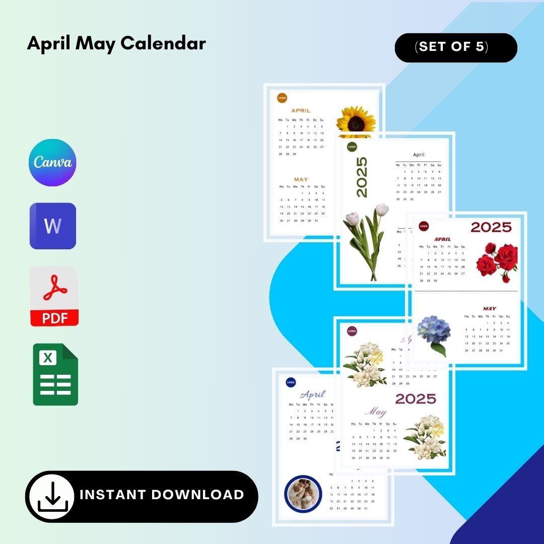 April May 2025 Calendar Printable In PDF Word Excel
