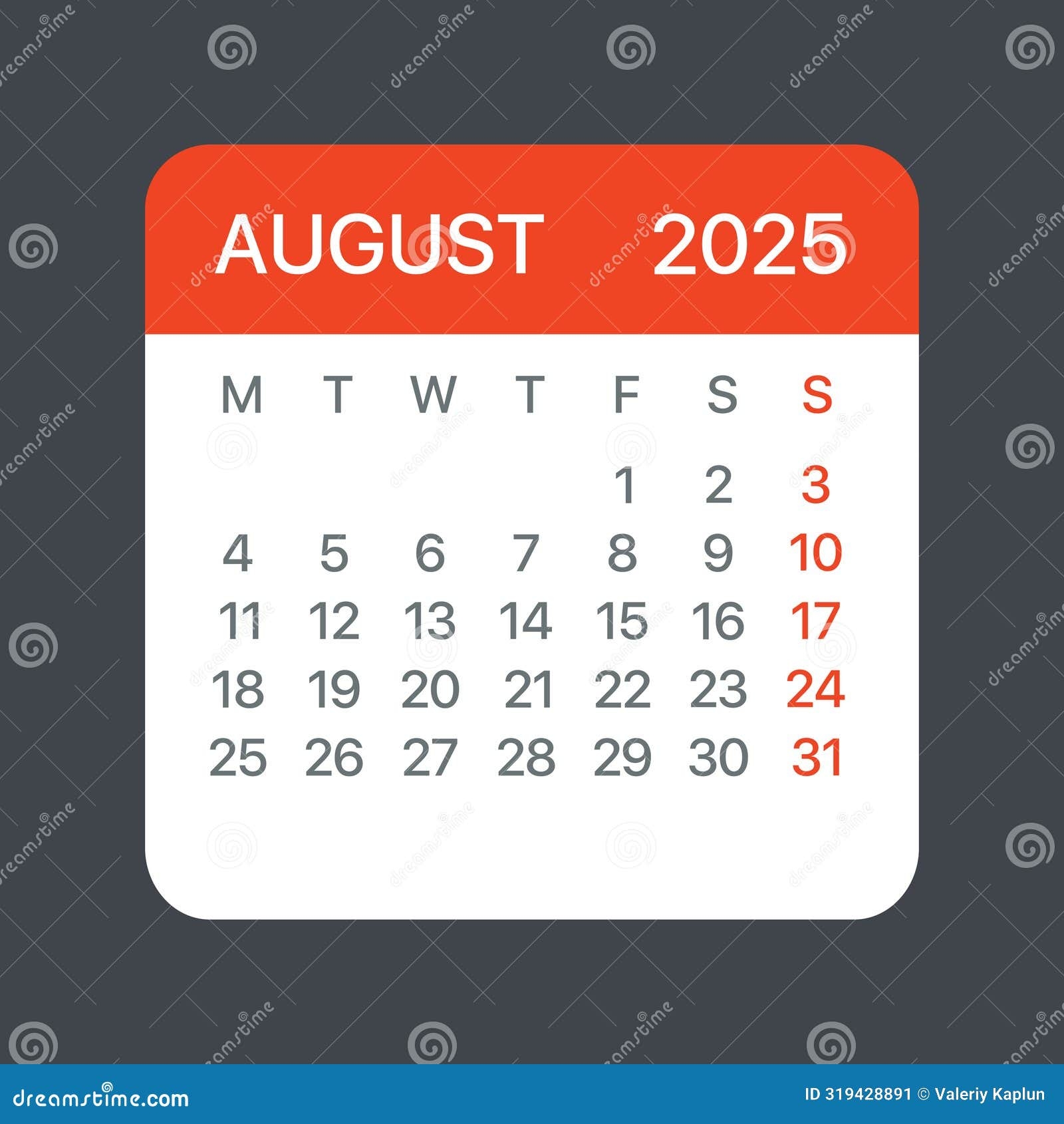 August 29 2025 Calendar