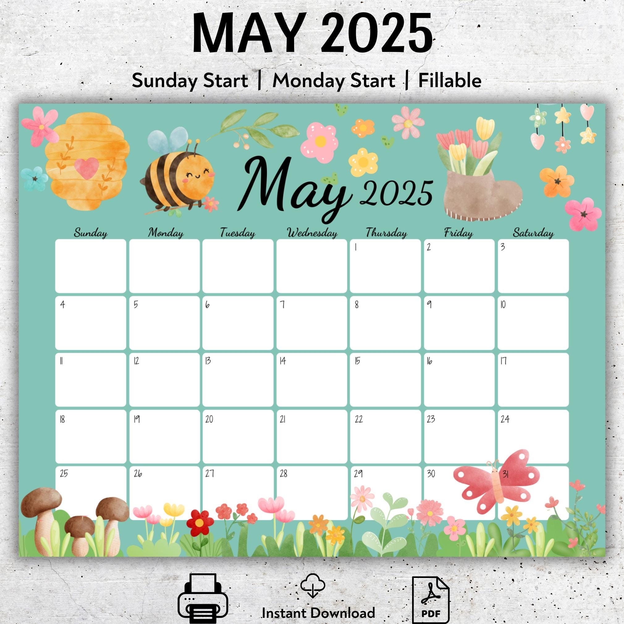 May Calendar Of 2025