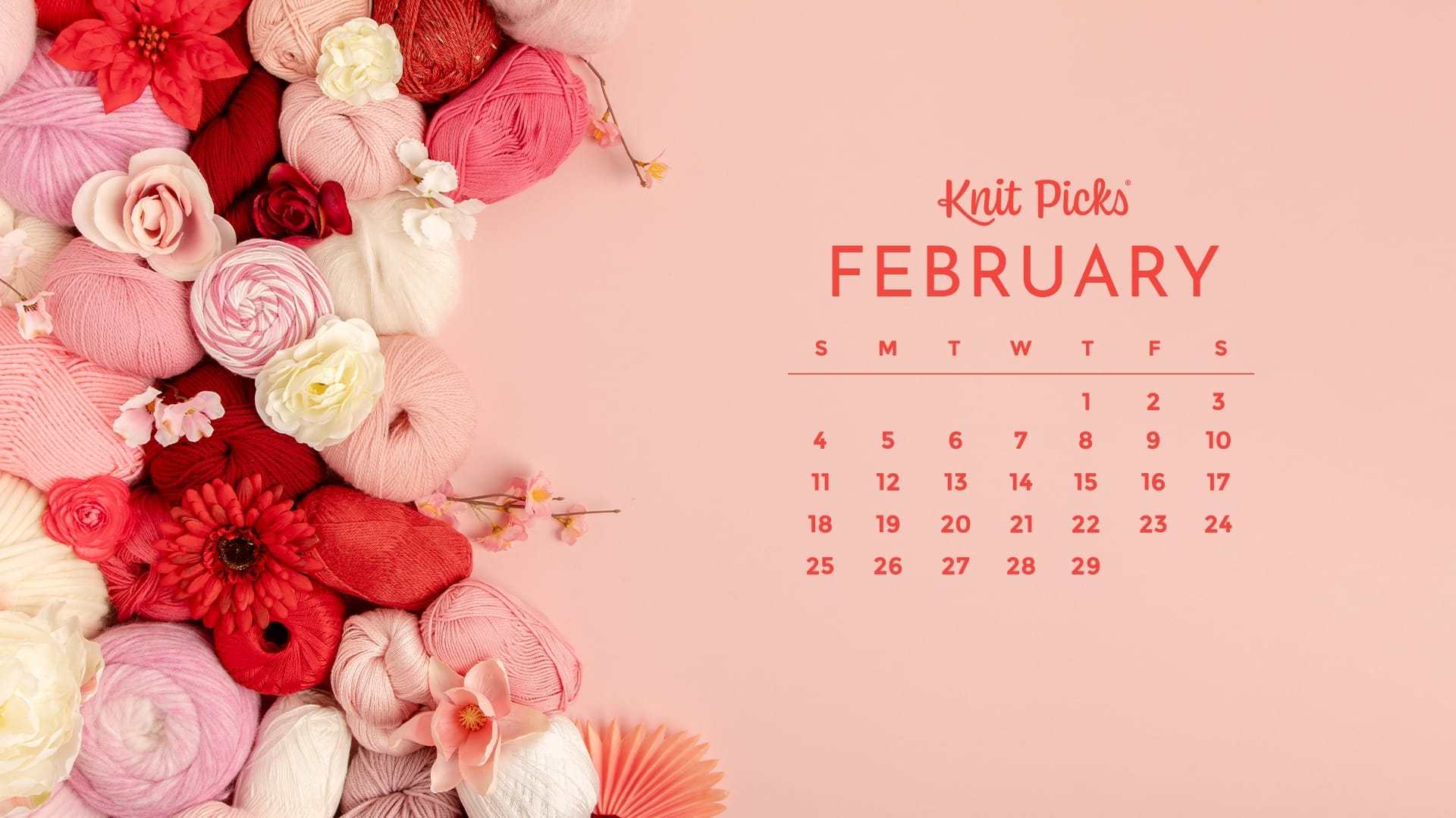 February 2026 Desktop Calendar Wallpaper