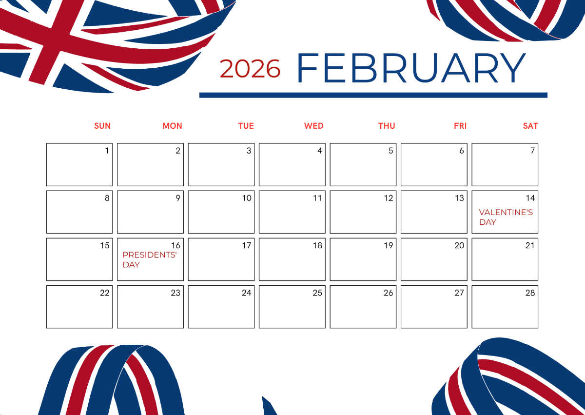 Free February 2024 Leap Year Calendar Template To Edit Online