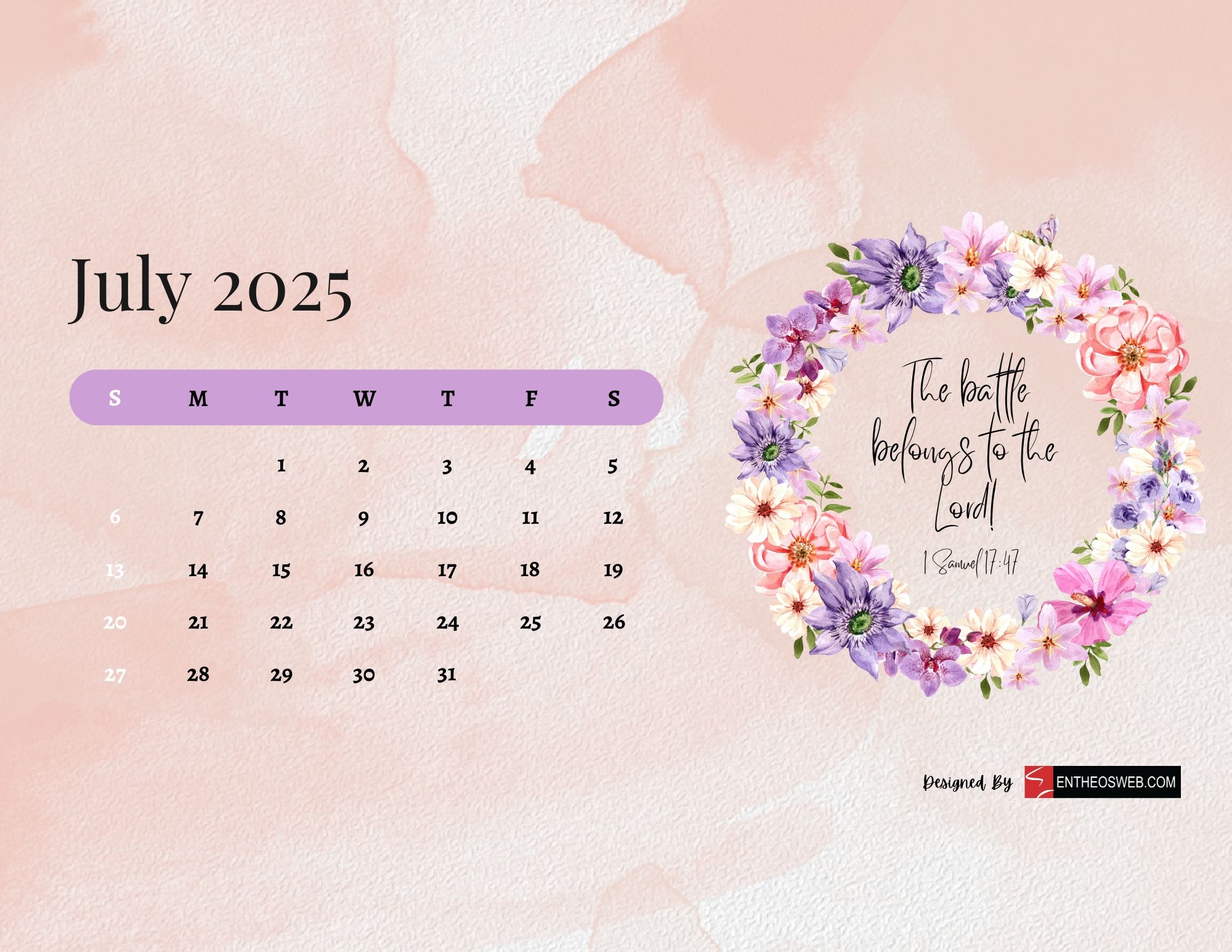 July 2025 Wallpaper Calendar