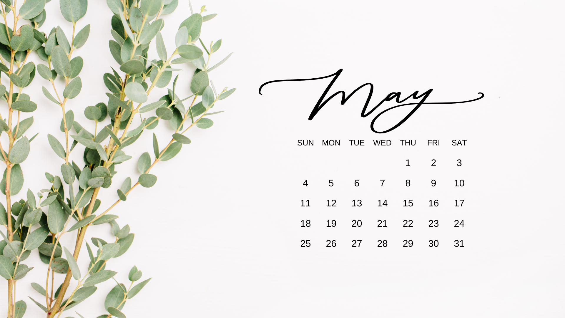 May 2025 Calendar Wallpapers Wallpaper Cave