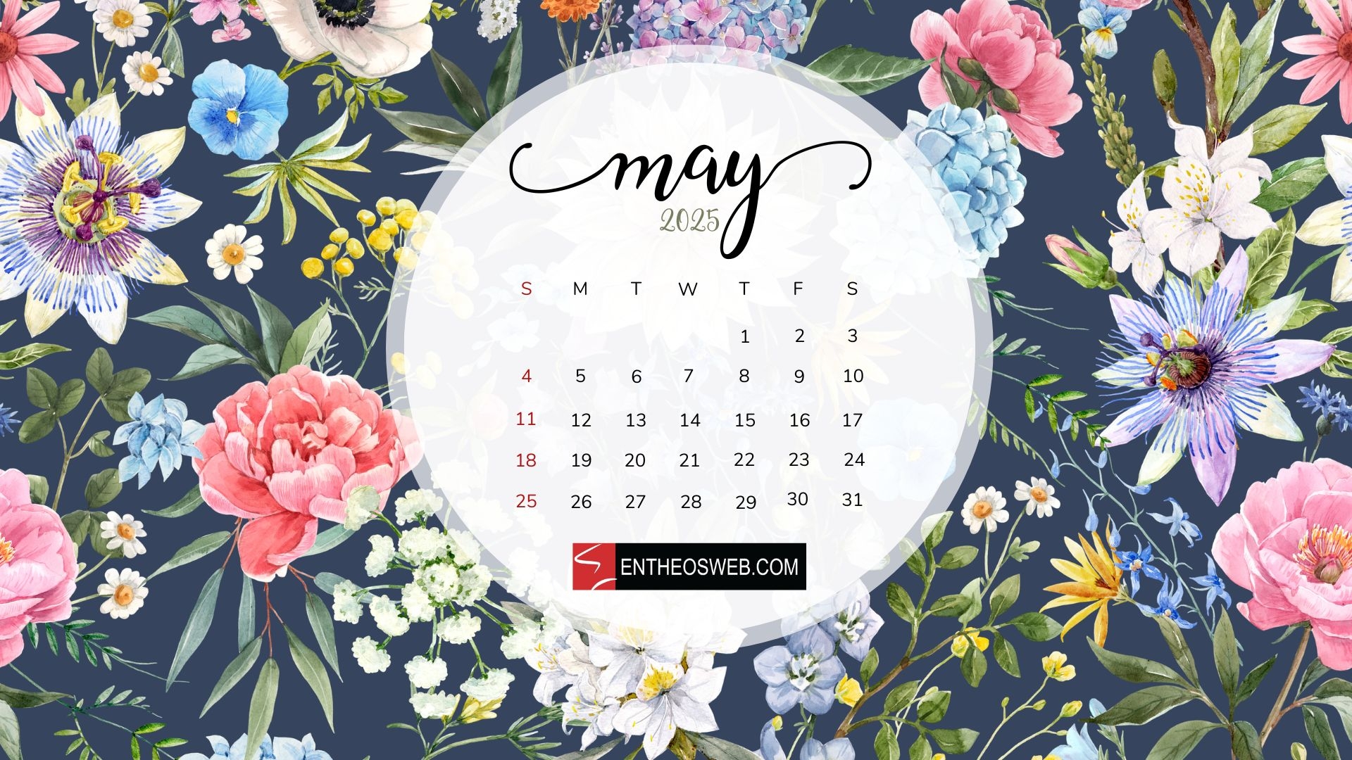 May Desktop Calendar Wallpaper EntheosWeb