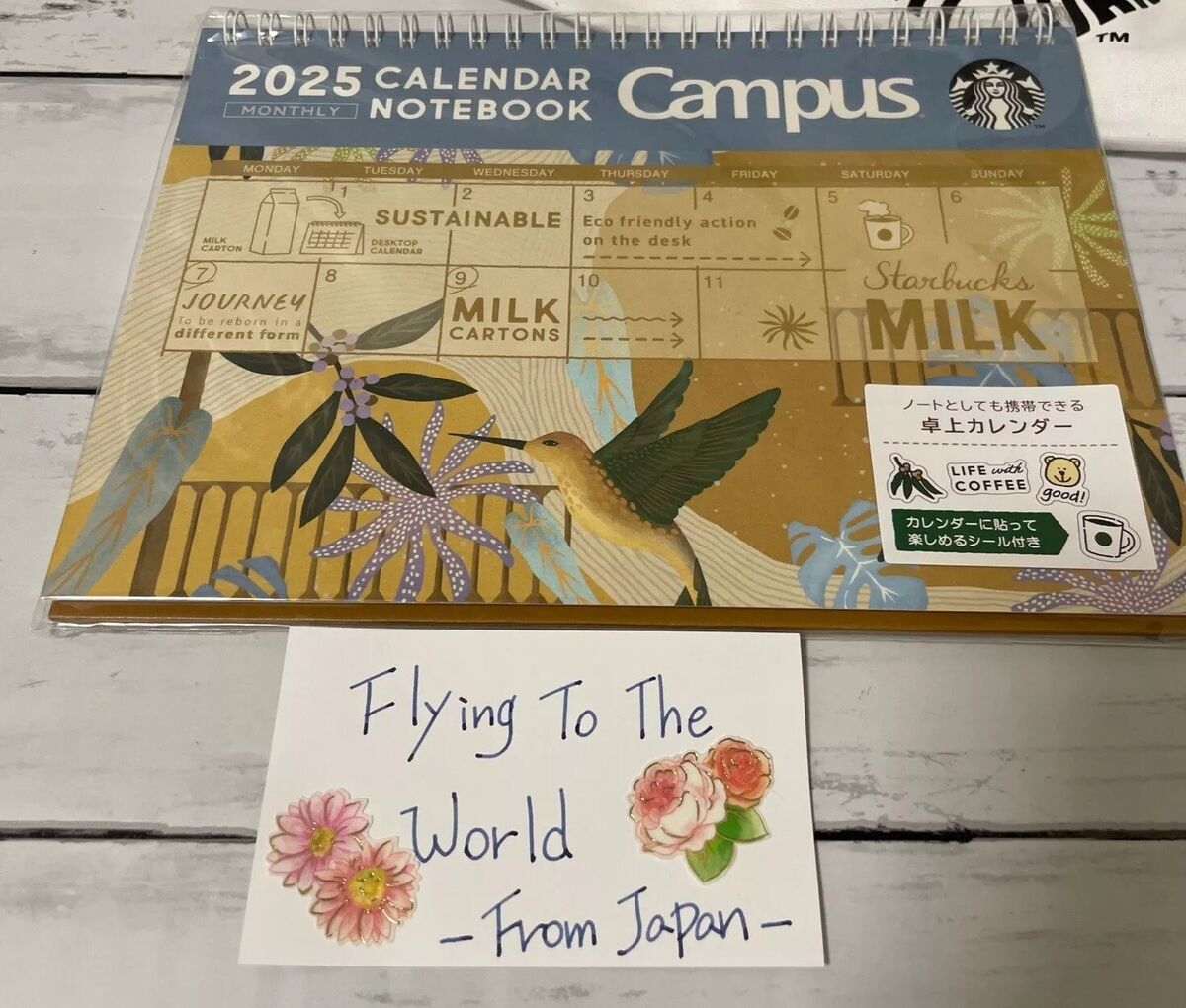 New 2025 Starbucks Campus Desk Calendar Note Light Note Blend Way Use EBay