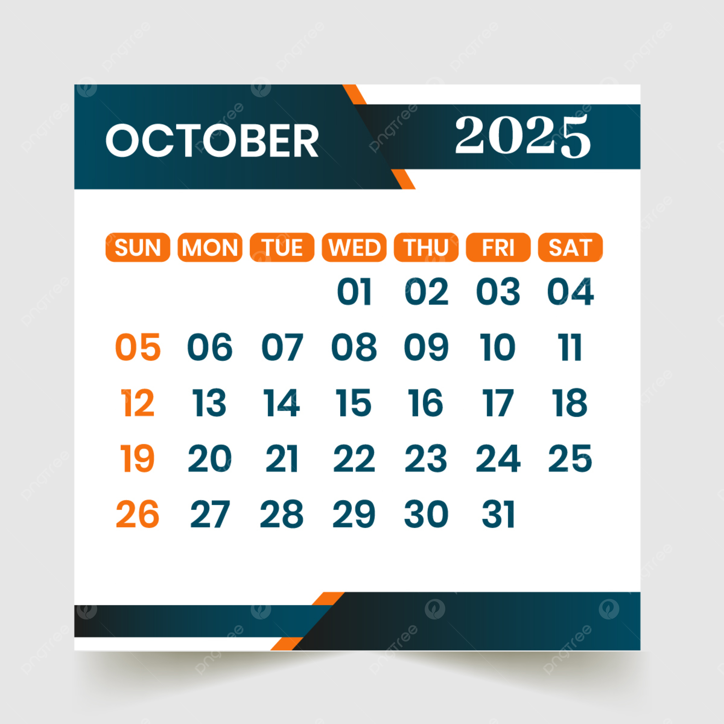 October 19th 2025 Calendar