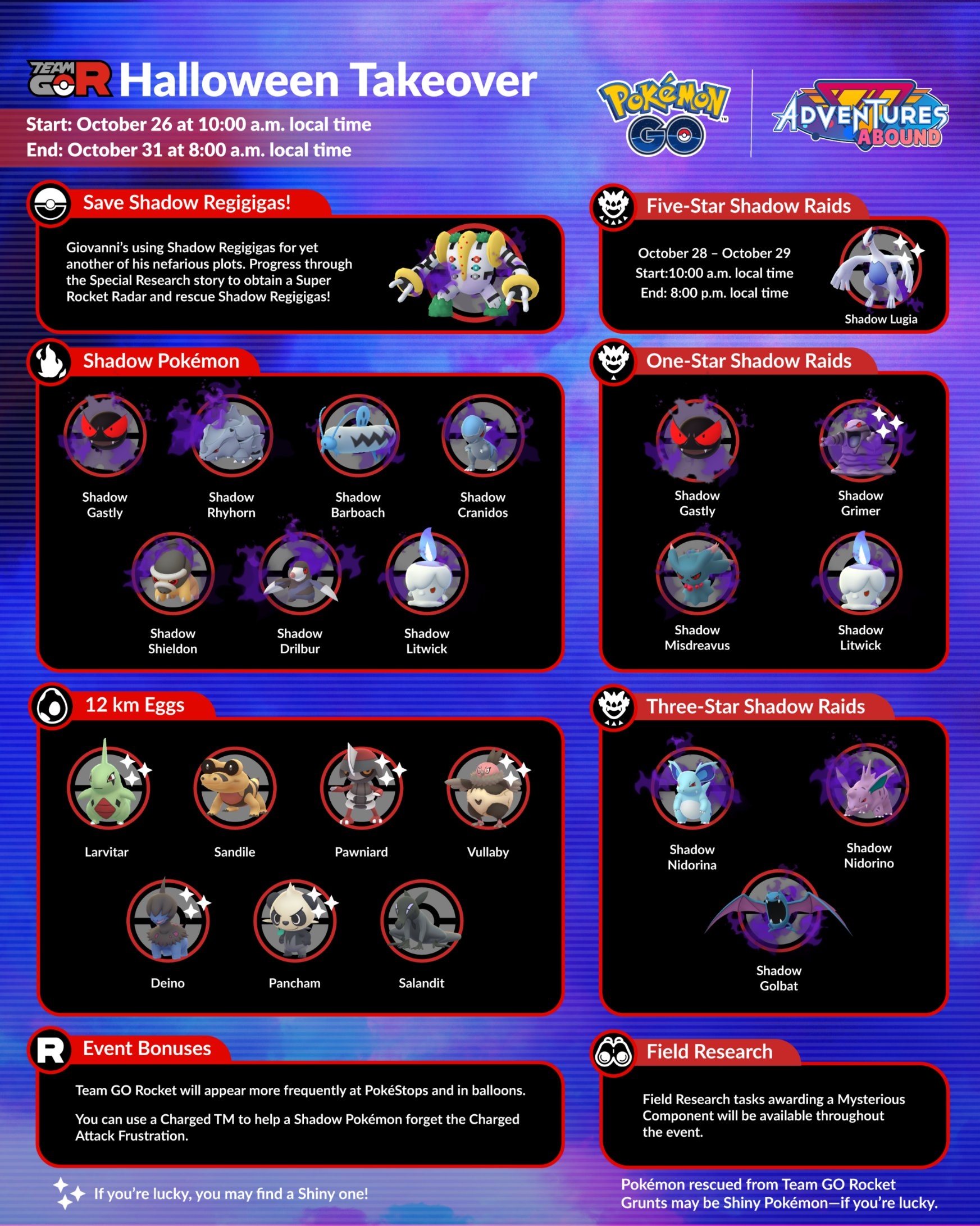 Pok mon GO Team GO Rocket Returns Giovanni Partners With Shadow Regigigas And Shadow Lugia PocketMonsters Net