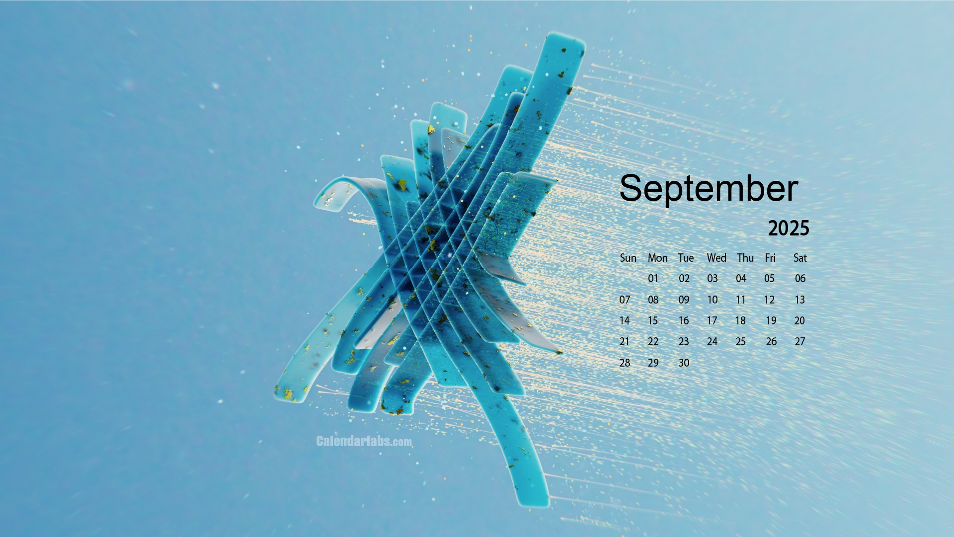 September 2025 Desktop Calendar