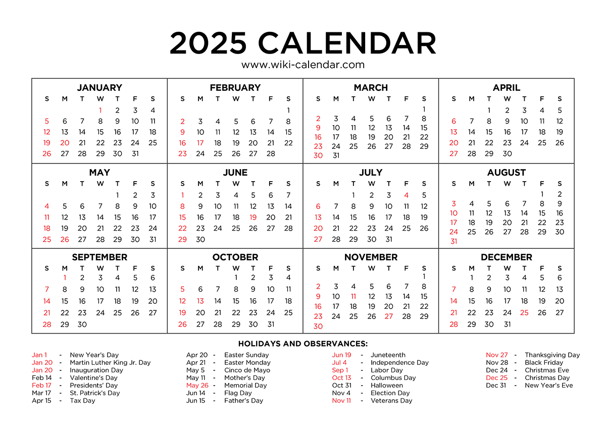 November 2025 Calendar With Holidays Printable Pdf
